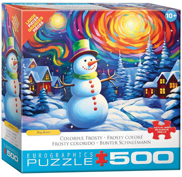 Eurographics Eurographics Heere: Colorful Frosty Large Pieces Family Puzzle 500pcs