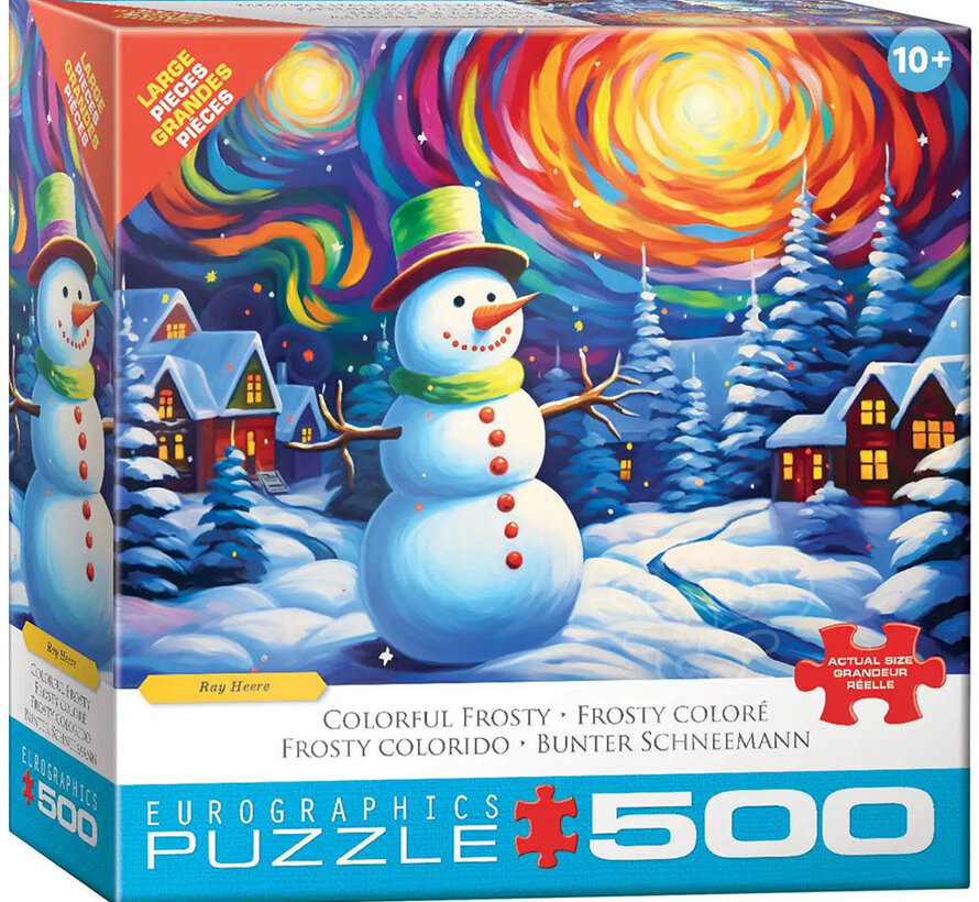 Eurographics Heere: Colorful Frosty Large Pieces Family Puzzle 500pcs