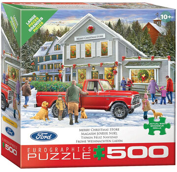 Eurographics Eurographics Giordano: Merry Christmas Store Large Pieces Family Puzzle 500pcs