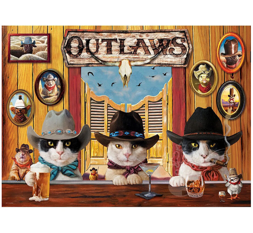Eurographics Heffernan: Outlaws Large Pieces Family Puzzle 500pcs