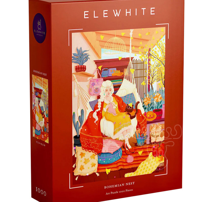 Elewhite Bohemian Nest Puzzle 1000pcs