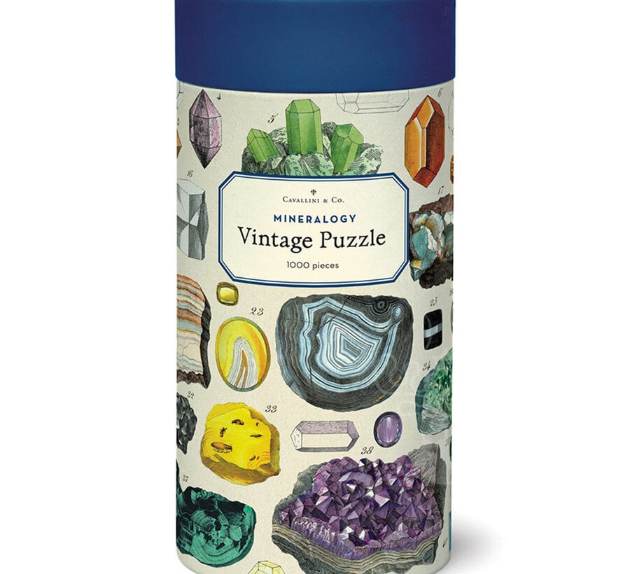 Cavallini Vintage: Mineralogy Puzzle 1000pcs