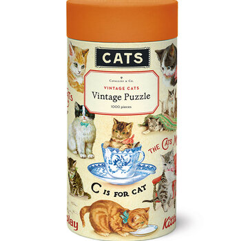 Cavallini Cavallini Vintage: Vintage Cats Puzzle 1000pcs