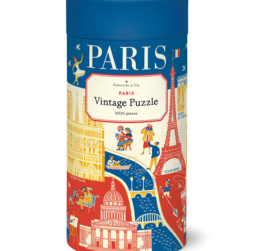 Cavallini Vintage: Paris Puzzle 1000pcs