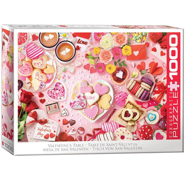Eurographics Eurographics Valentine's Table Puzzle 1000pcs