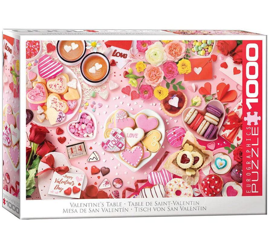 Eurographics Valentine's Table Puzzle 1000pcs