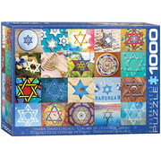 Eurographics Eurographics Seasonal: Star of David Collage Puzzle 1000pcs