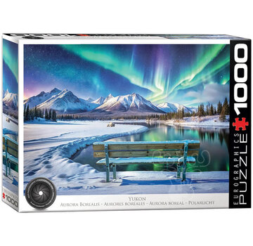Eurographics Eurographics HDR Photography: Yukon, Aurora Borealis Puzzle 1000pcs