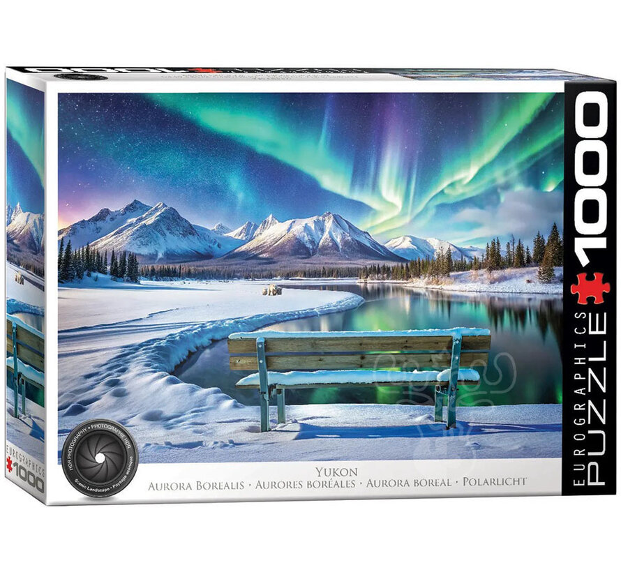 Eurographics Photography HDR: Yukon, Aurora Borealis Puzzle 1000pcs