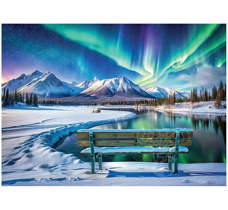 Eurographics Photography HDR: Yukon, Aurora Borealis Puzzle 1000pcs
