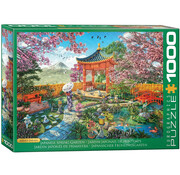 Eurographics Eurographics Artist Label Davison: Japanese Spring Garden Puzzle 1000pcs