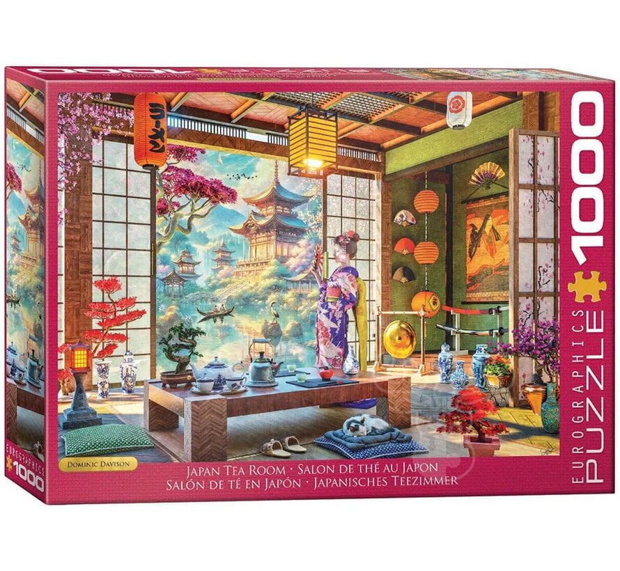 Eurographics Artist Label Davison: Japan Tea Room Puzzle 1000pcs