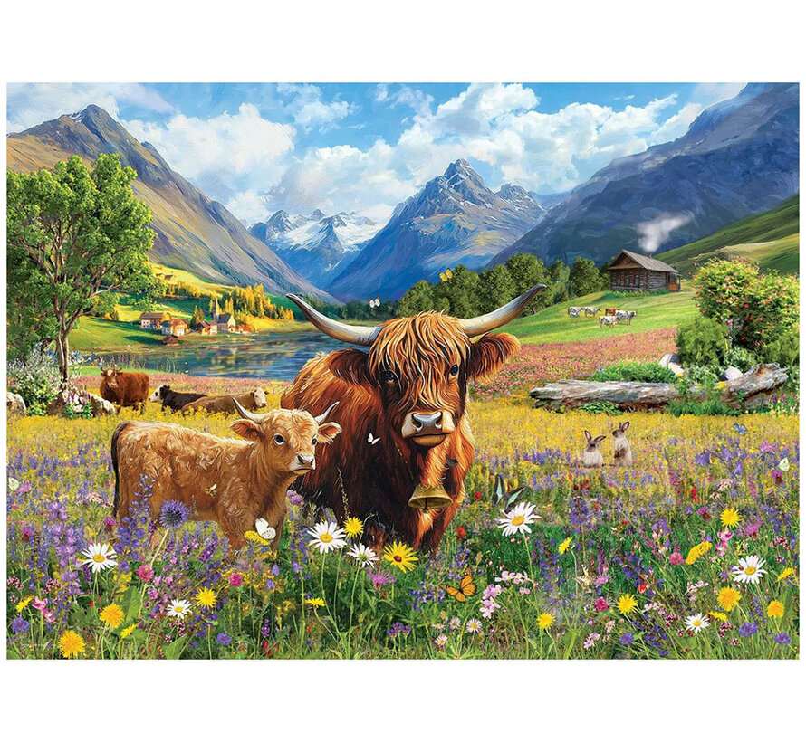 Eurographics Kate: Highland Cows Puzzle 1000pcs