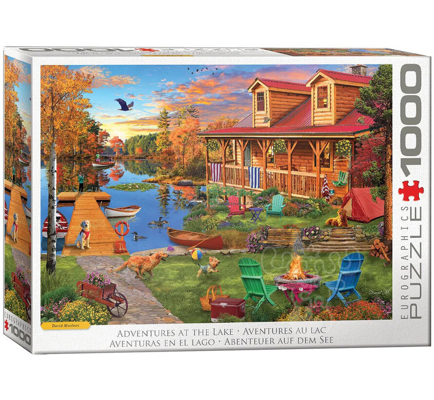 Eurographics Artist Label MacLean: Adventures at the Lake Puzzle 1000pcs