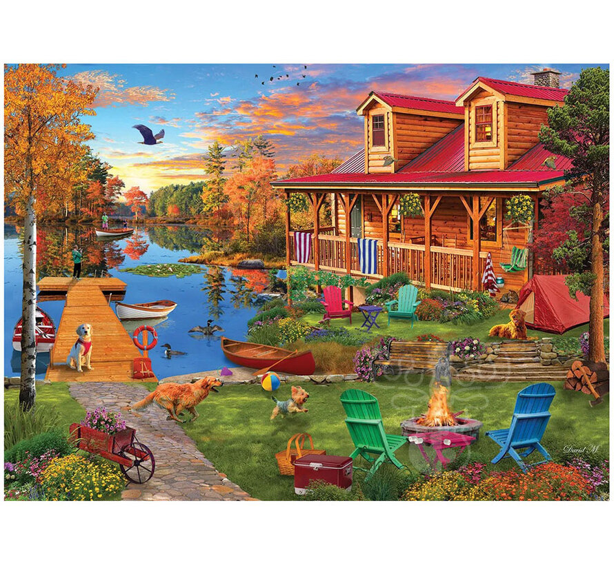 Eurographics Artist Label MacLean: Adventures at the Lake Puzzle 1000pcs