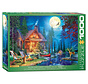 Eurographics Davison: Moon Lake Cabin Puzzle 1000pcs