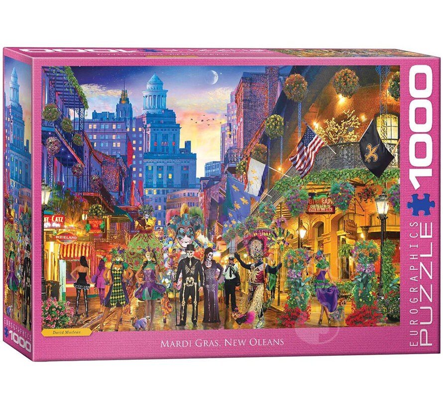 Eurographics Artist Label Maclean: Mardi Gras, New Orleans Puzzle 1000pcs