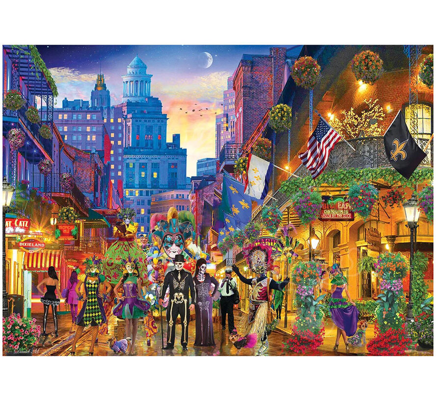 Eurographics Artist Label Maclean: Mardi Gras, New Orleans Puzzle 1000pcs