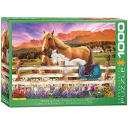 Eurographics Eurographics Artist Label Olena: Horse and Foal Puzzle 1000pcs