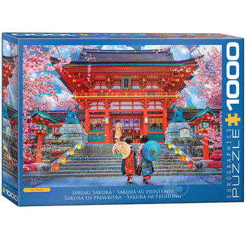 Eurographics Eurographics Artist Label Stewart: Spring Sakura Puzzle 1000pcs