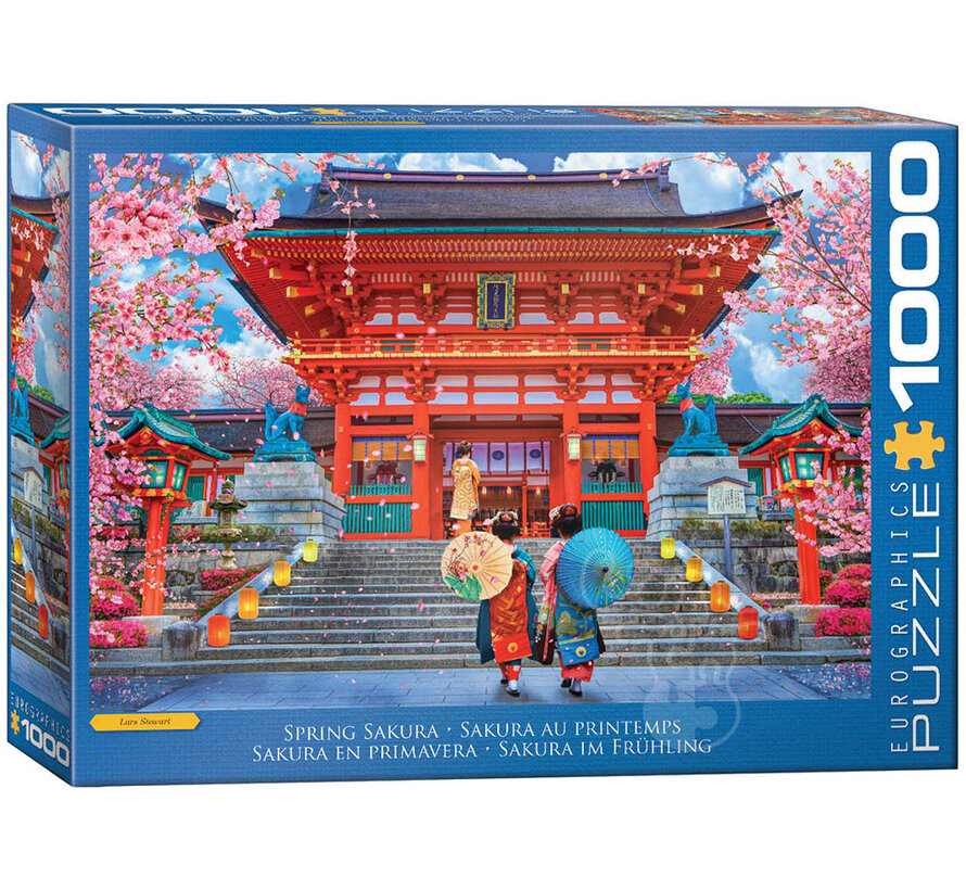 Eurographics Stewart: Spring Sakura Puzzle 1000pcs