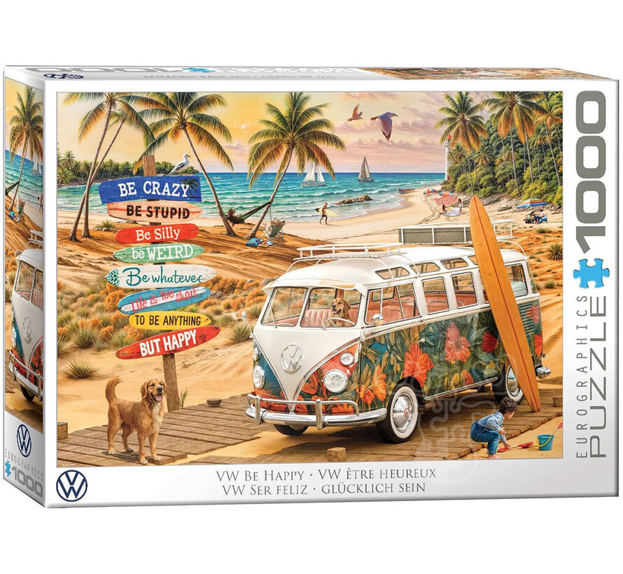Eurographics Automotive: VW Be Happy Puzzle 1000pcs