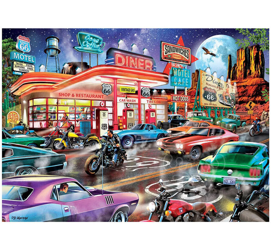 Eurographics Automotive: Route 66 Diner Puzzle 1000pcs