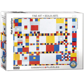 Eurographics Eurographics Fine Art Mondrian: Victory Boogie Woogie (Detail) Puzzle 1000pcs