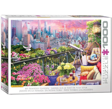 Eurographics Eurographics Olena: NY Rooftop Garden Puzzle 1000pcs