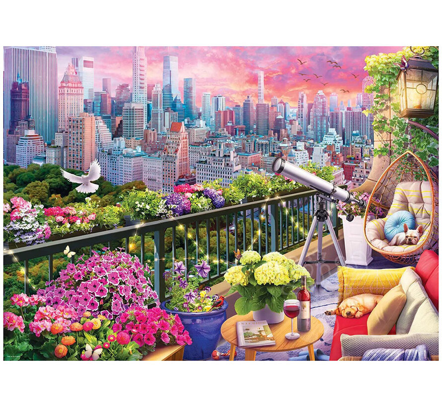Eurographics Olena: NY Rooftop Garden Puzzle 1000pcs