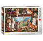 Eurographics Image World: Cats by the Aquarium Puzzle 1000pcs