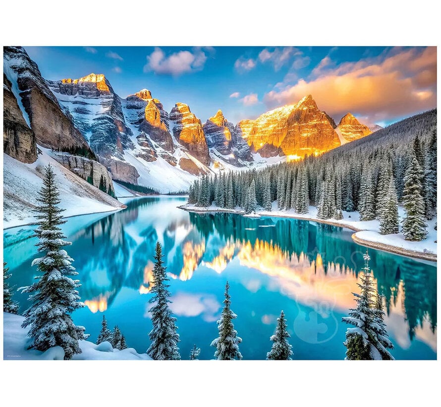 Eurographics Photography HDR: Lake Moraine in Winter Puzzle 1000pcs