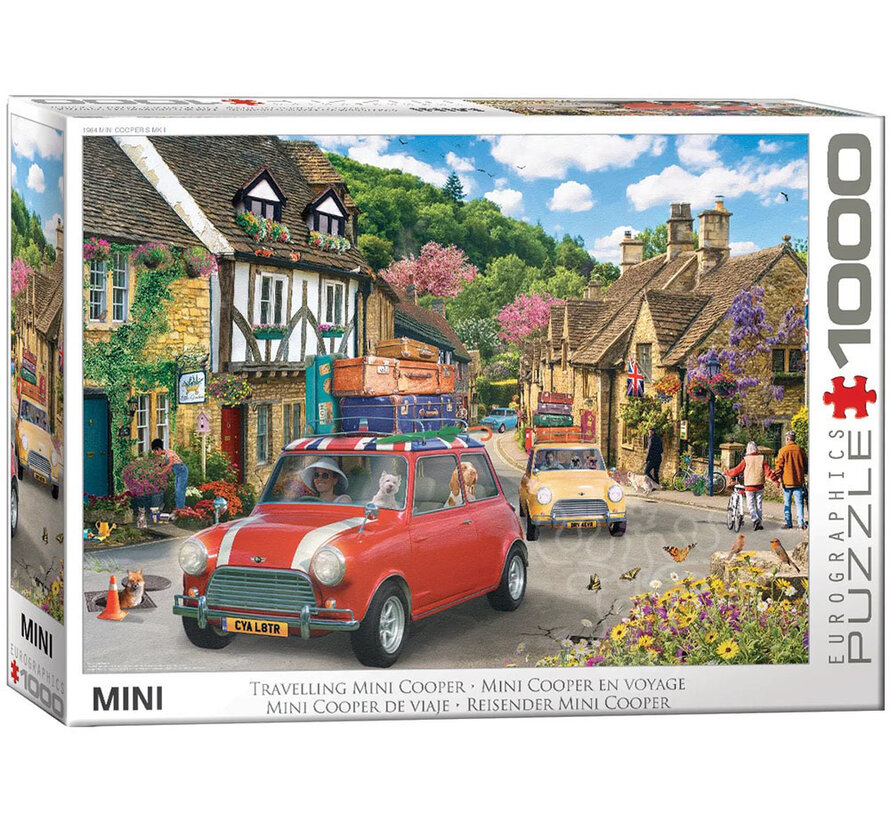 Eurographics MINI Traveling Mini Cooper Puzzle 1000pcs