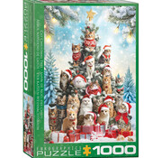 Eurographics Eurographics Corti: Cat Christmas Tree Puzzle 1000pcs