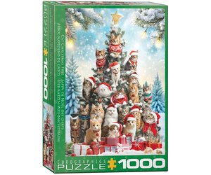 Xmas猫✨ Eurographics Corti: Cat Christmas Tree Puzzle 1000pcs - Puzzles Canada