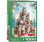 Eurographics Corti: Cat Christmas Tree Puzzle 1000pcs