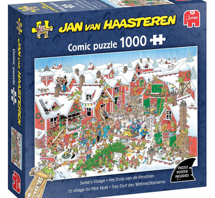 Jumbo Jan van Haasteren - Santa's Village Puzzle 1000pcs