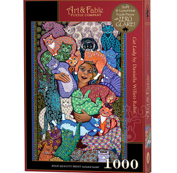 Art & Fable Puzzle Company Art & Fable Cat Lady Puzzle 1000pcs