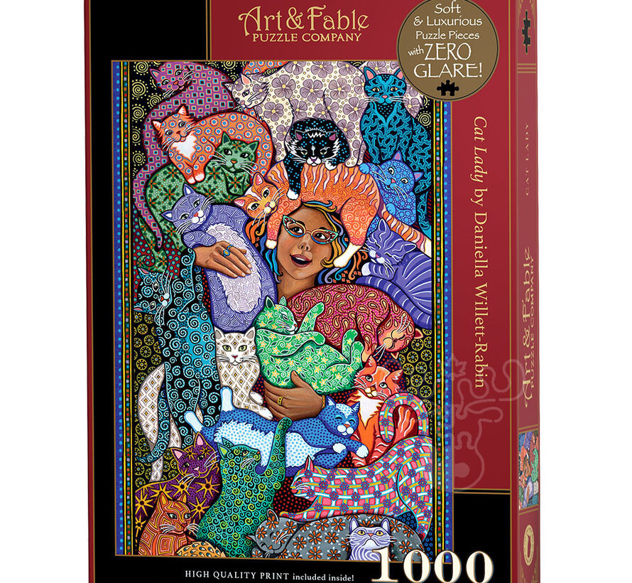 Art & Fable Cat Lady Puzzle 1000pcs