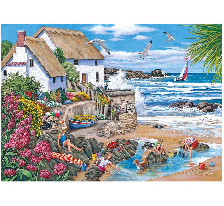 House of Puzzles Seaspray Cottages Puzzle Big 500pcs