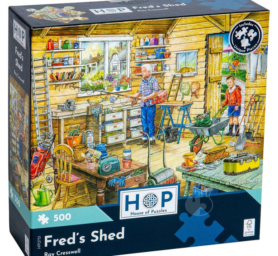 House of Puzzles Fred's Shed Puzzle 500pcs