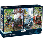House of Puzzles House of Puzzles Steaming Along Puzzle 4 x 500pcs