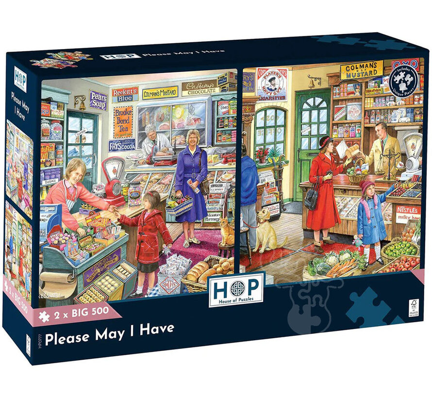 House of Puzzles Please May I Have Puzzle Big 2 x 500pcs