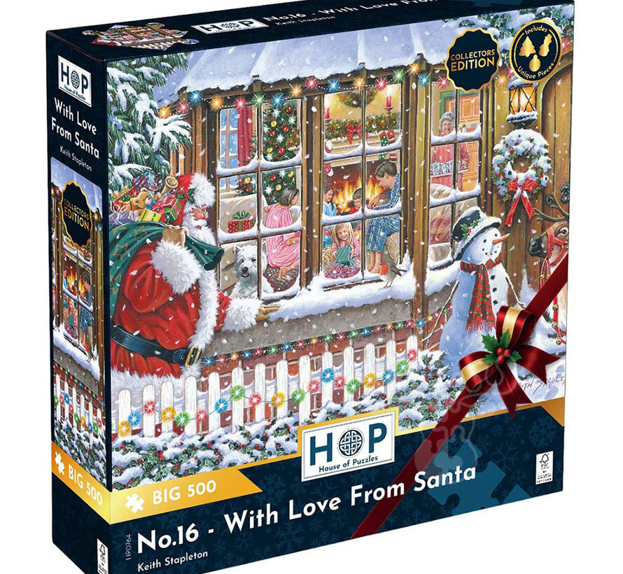 House of Puzzles With Love From Santa Puzzle Big 500pcs