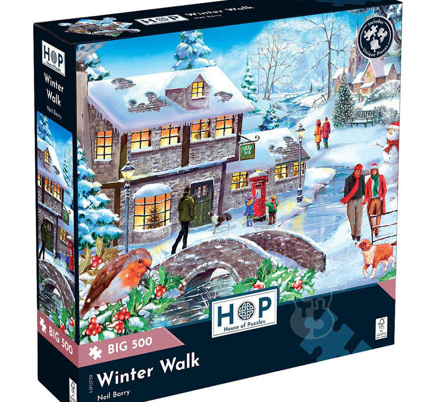 House of Puzzles Winter Walk Puzzle Big 500pcs