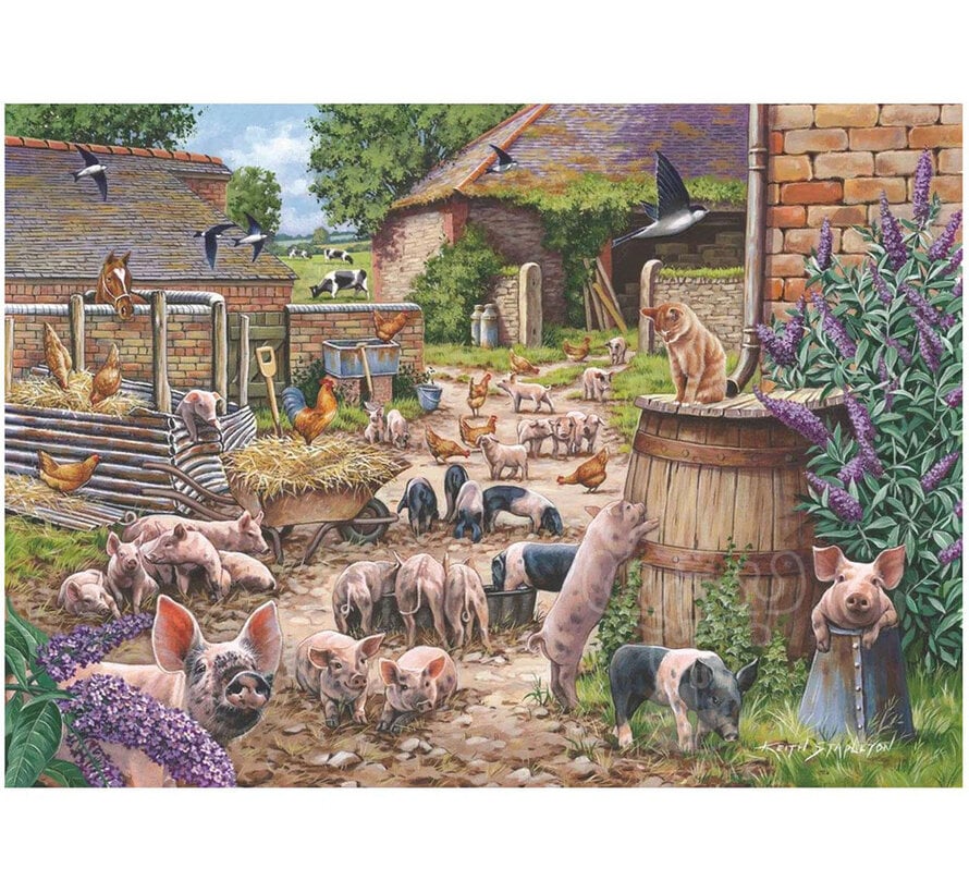 House of Puzzles Piglet Pandemonium Puzzle 500pcs