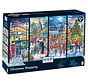 House of Puzzles Christmas Shopping Puzzle 4 x 500pcs