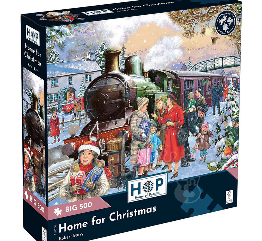 House of Puzzles Home for Christmas Puzzle Big 500pcs