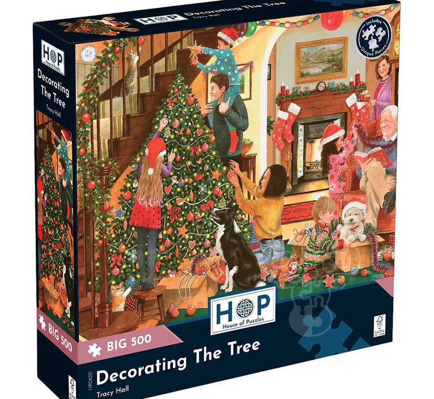 House of Puzzles Decorating The Tree Puzzle Big 500pcs