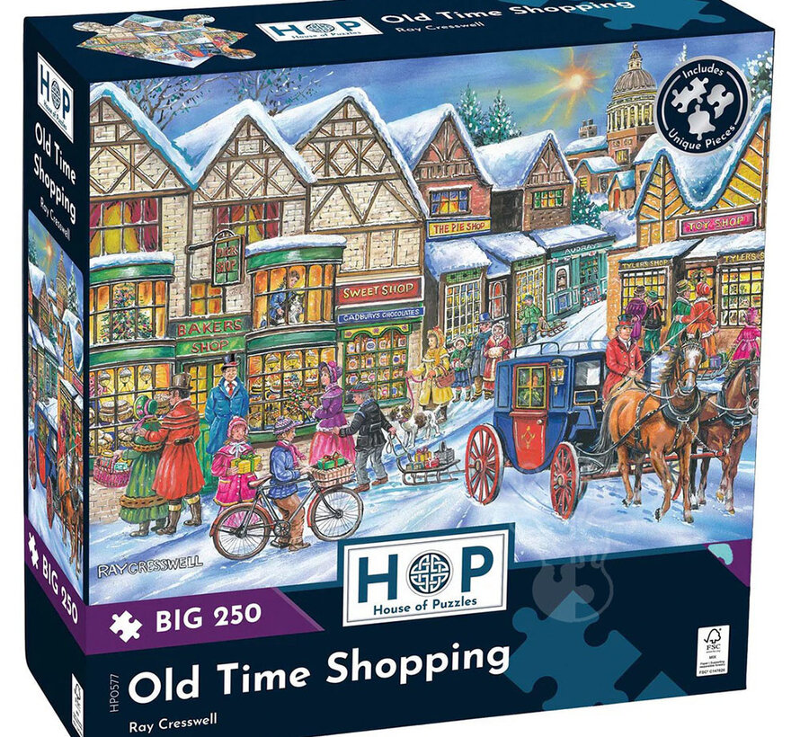 House of Puzzles Old Time Shopping Puzzle Big 250pcs